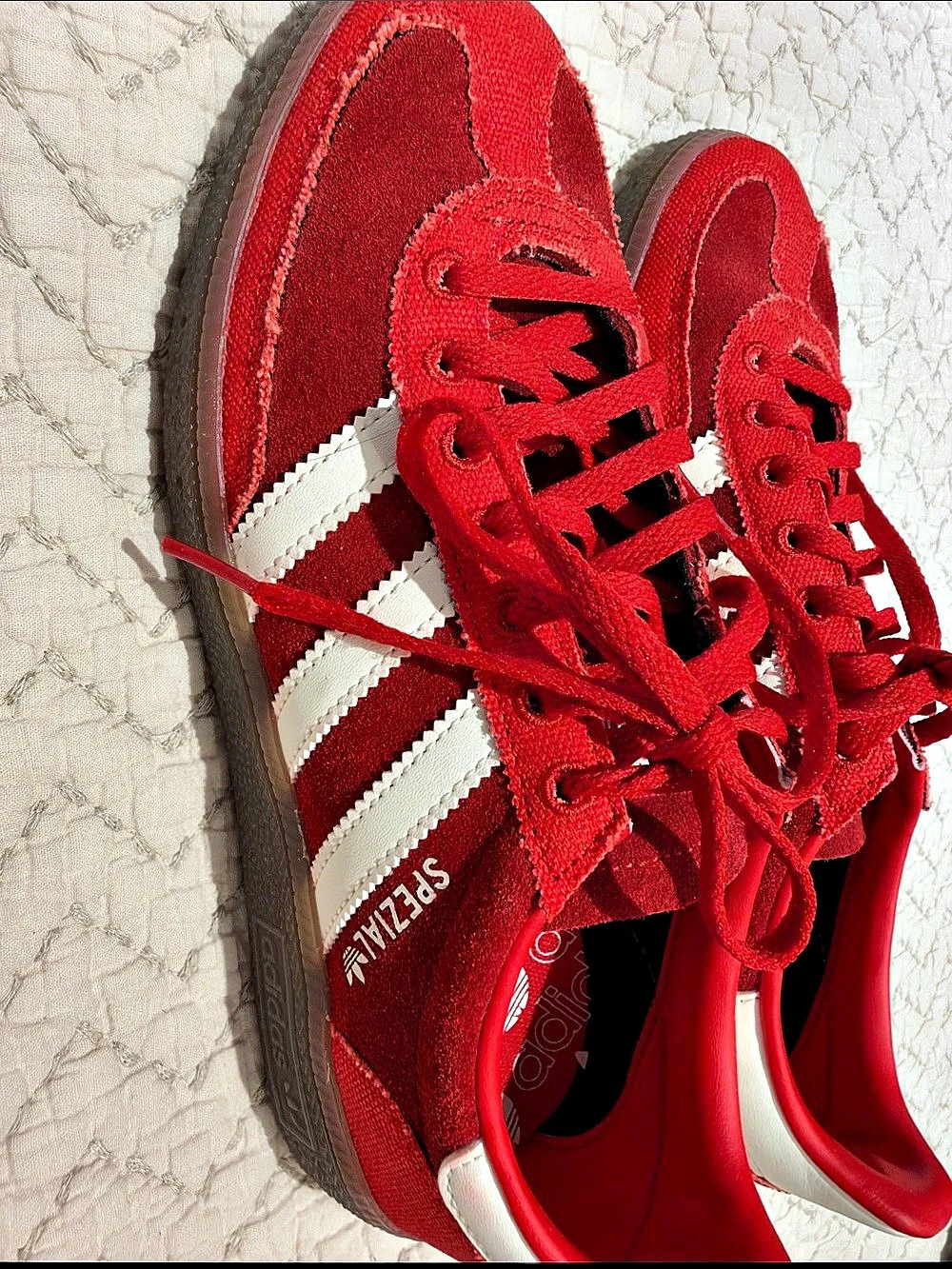 adidas Spezial Sneakers Red & White US 7.5